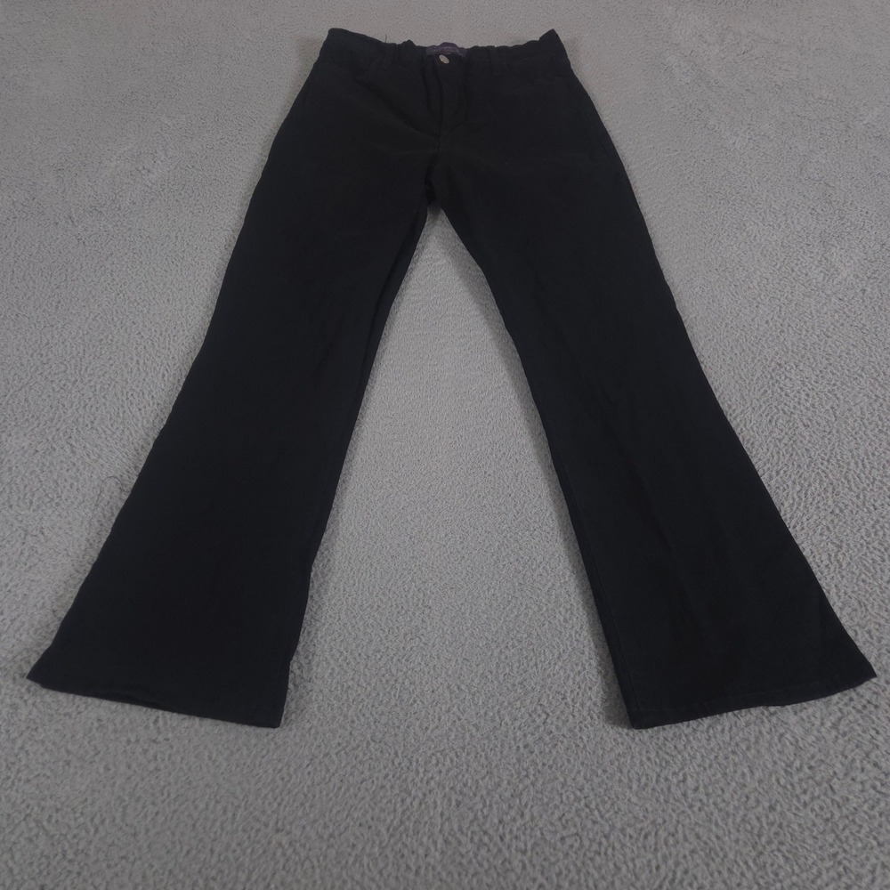NYDJ Jeans Women 12 Black Bootcut Lift Tuck Technology‎ Slimming Denim Pants